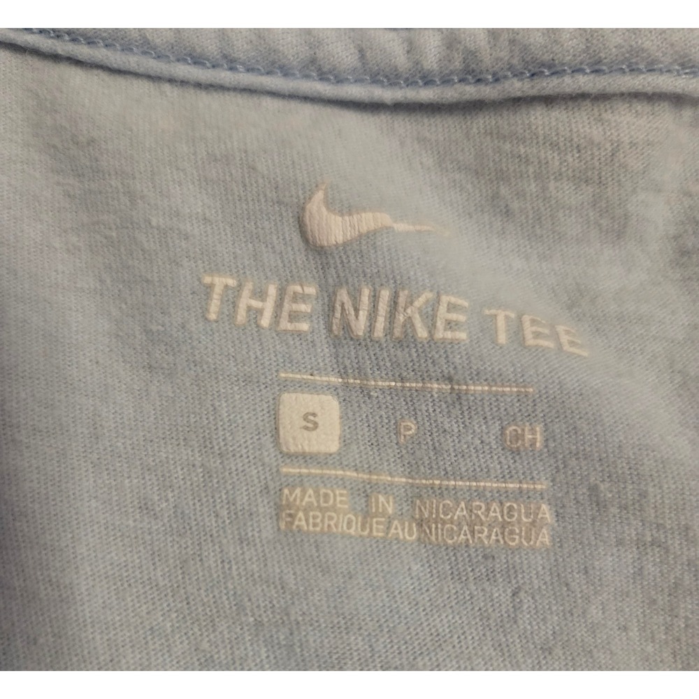 Nike Mens T-Shirt Bundle Just Do It Graphic Logo Blue Light Blue Small 2 Pack - Picture 7 of 9